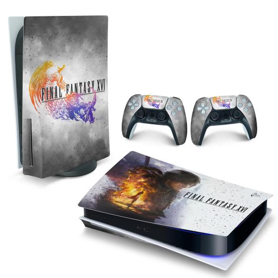 Imagem de Adesivo Compatível PS5 Playstation 5 Skin Horizontal - Final Fantasy XVI