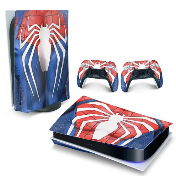 Imagem de Adesivo Compatível PS5 Playstation 5 Skin Horizontal - Spider-Man Homem Aranha 2