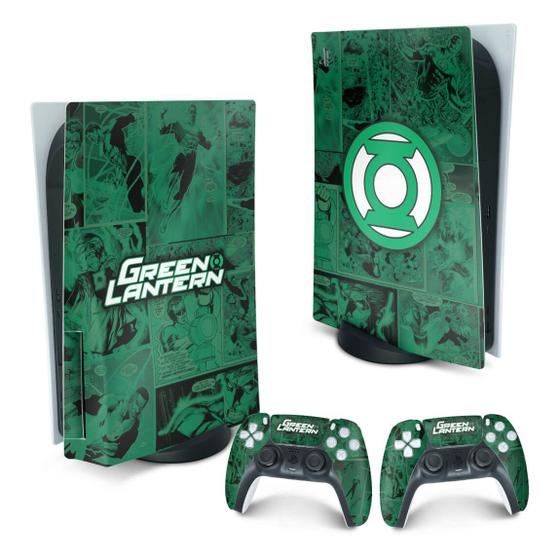 Imagem de Adesivo Compatível PS5 Playstation 5 Skin - Lanterna Verde Comics