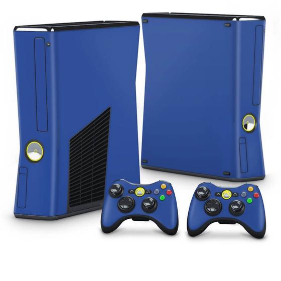 Imagem de Adesivo Compatível Xbox 360 Slim Skin - Azul Escuro