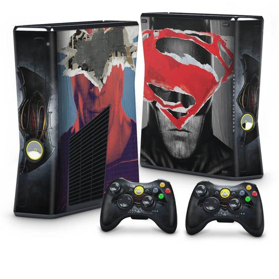 Imagem de Adesivo Compatível Xbox 360 Slim Skin - Batman Vs Superman