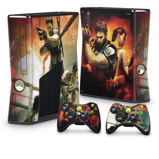 Imagem de Adesivo Compatível Xbox 360 Slim Skin - Resident Evil 5
