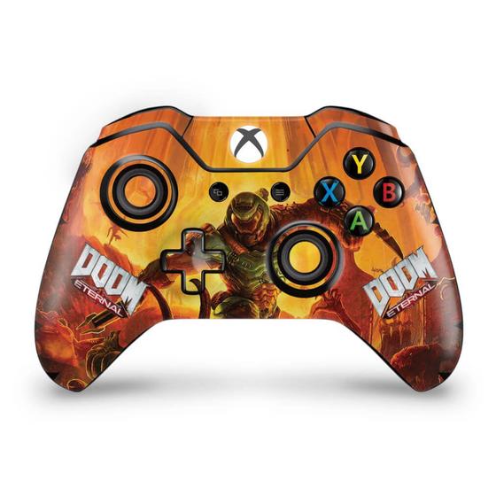 Imagem de Adesivo Compatível Xbox One Fat Controle Skin - Doom Eternal