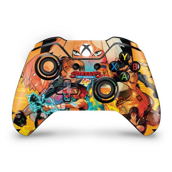 Imagem de Adesivo Compatível Xbox One Fat Controle Skin - Streets Of  Rage 4