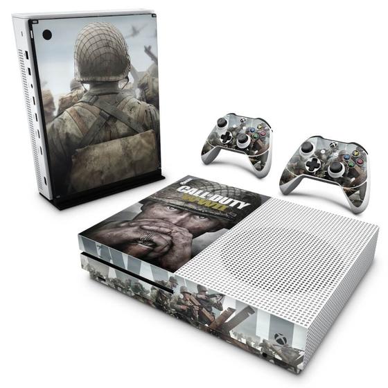 Imagem de Adesivo Compatível Xbox One S Slim Skin  - Call Of Duty Ww2
