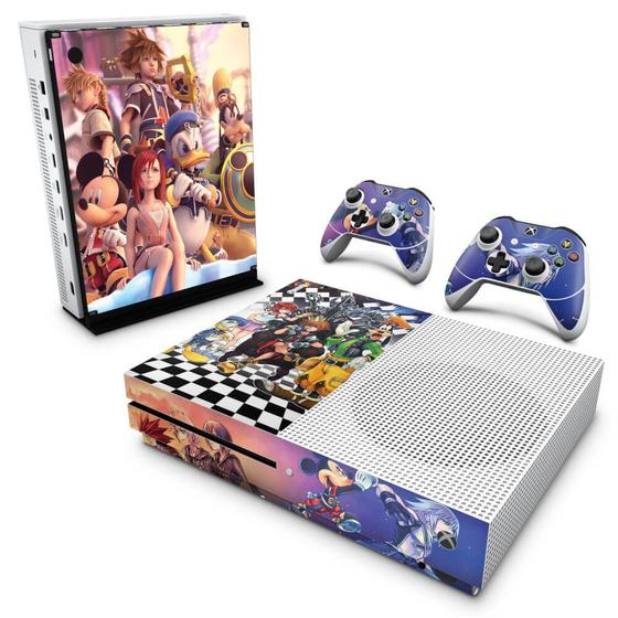 Imagem de Adesivo Compatível Xbox One S Slim Skin  - Kingdom Hearts