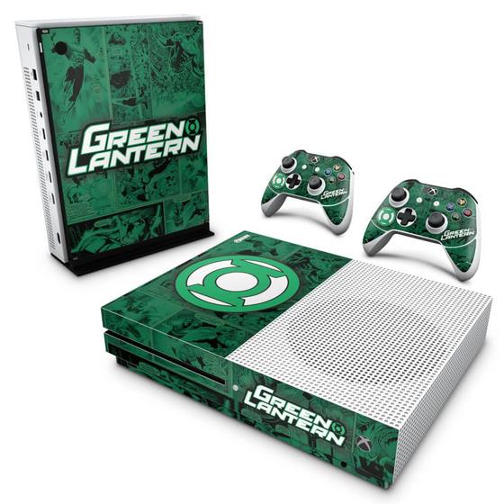 Imagem de Adesivo Compatível Xbox One S Slim Skin  - Lanterna Verde Comics