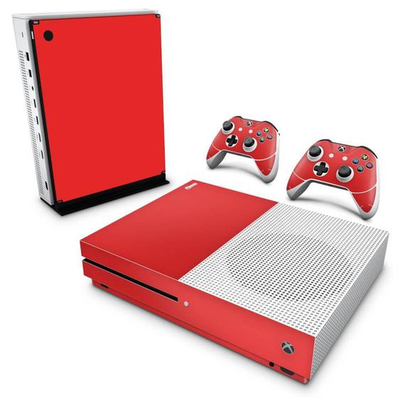 Imagem de Adesivo Compatível Xbox One S Slim Skin  - Vermelho