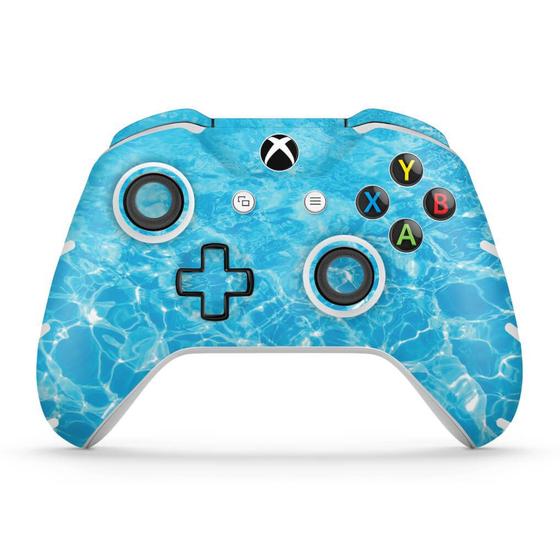 Imagem de Adesivo Compatível Xbox One Slim X Controle Skin - Aquático Água