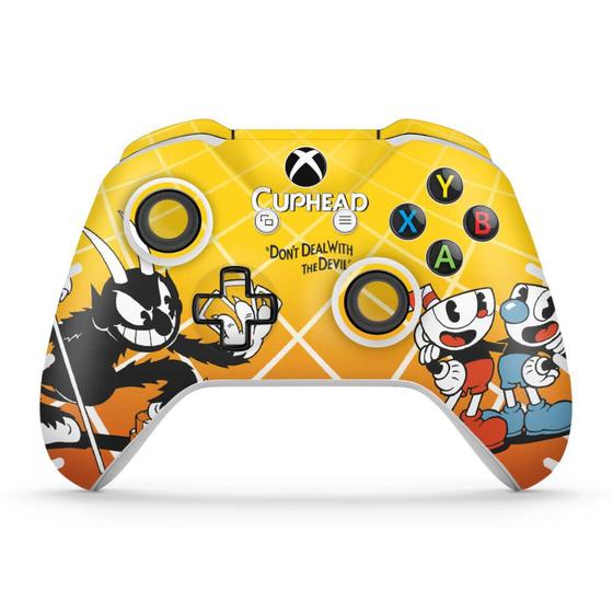 Imagem de Adesivo Compatível Xbox One Slim X Controle Skin - Cuphead