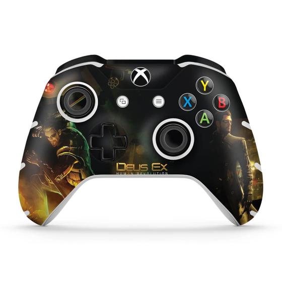 Imagem de Adesivo Compatível Xbox One Slim X Controle Skin - Deus Ex: Mankind Divided