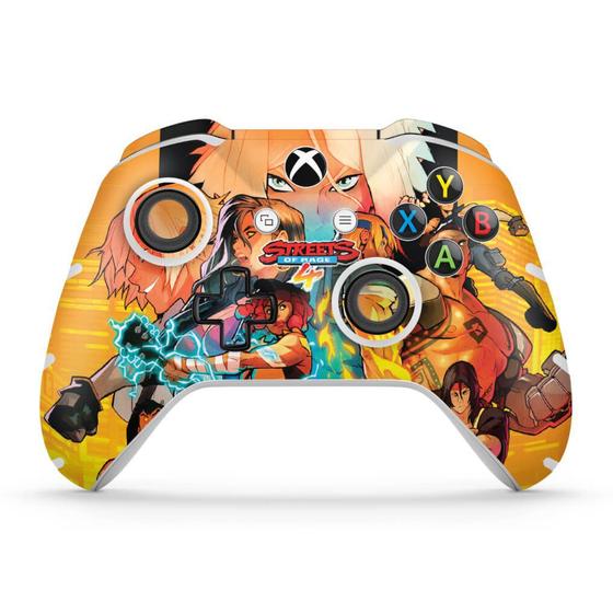 Imagem de Adesivo Compatível Xbox One Slim X Controle Skin - Streets Of  Rage 4