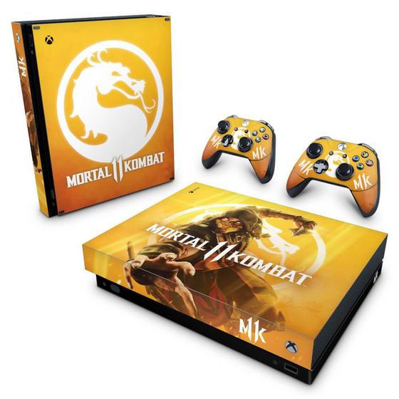 Imagem de Adesivo Compatível Xbox One X Skin - Mortal Kombat 11