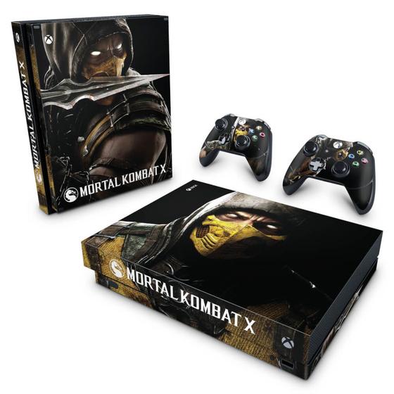 Imagem de Adesivo Compatível Xbox One X Skin - Mortal Kombat X