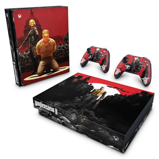 Imagem de Adesivo Compatível Xbox One X Skin - Wolfenstein 2 New Order