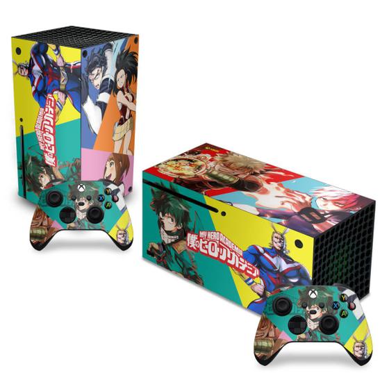 Imagem de Adesivo Compatível Xbox Series X Horizontal Skin - Boku No Hero Academia