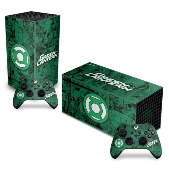 Imagem de Adesivo Compatível Xbox Series X Horizontal Skin - Lanterna Verde Comics