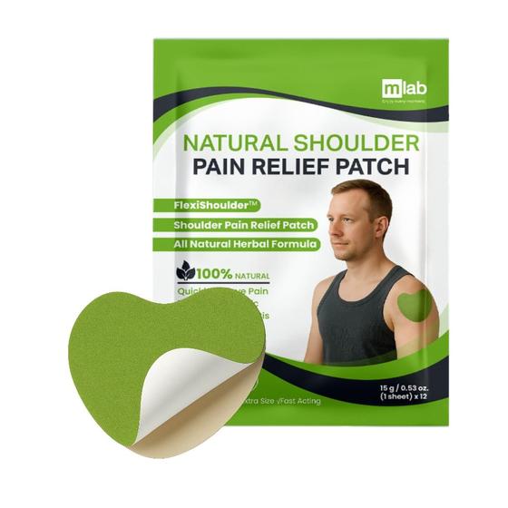 Adesivo de Alívio para o Ombro MLAB FlexiShoulder Herbal 12 unidades