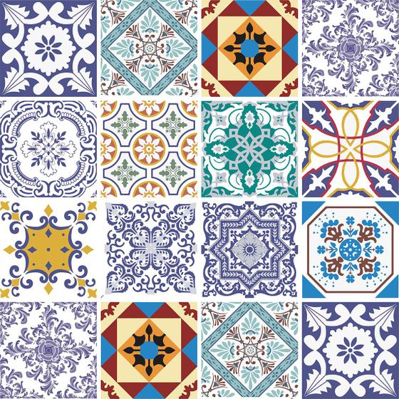 Imagem de Adesivo de Azulejo de Cozinha Português - 16 un 15x15cm