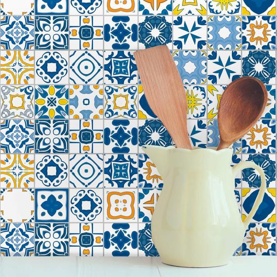 Imagem de Adesivo de Azulejo Renascença 20x20 cm com 12un