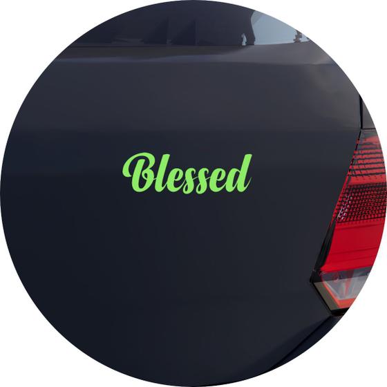 Adesivo de Carro Blessed - Abençoado - Melhor Adesivo - Acessórios para ...