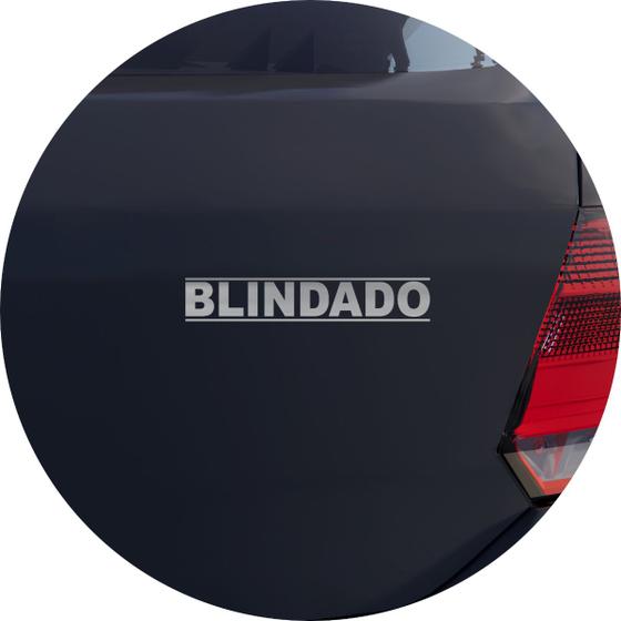 Imagem de Adesivo de Carro Blindado - Cor Prata