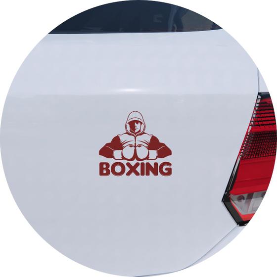 Imagem de Adesivo de Carro Boxe Pugilismo Lutador - Cor Roxo