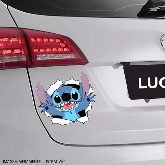 Imagem de Adesivo de Carro Buraco com Stitch 