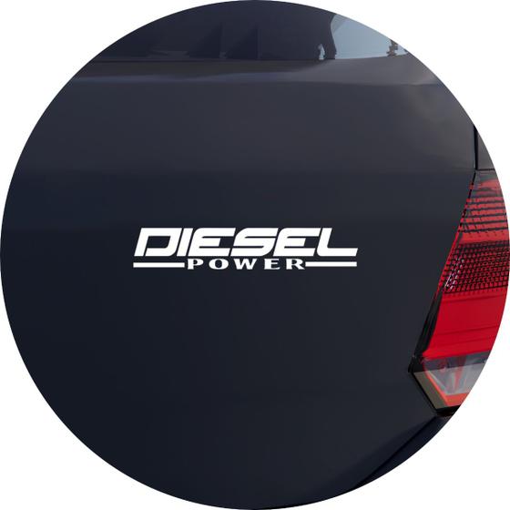 Imagem de Adesivo de Carro Diesel Power - Cor Branco