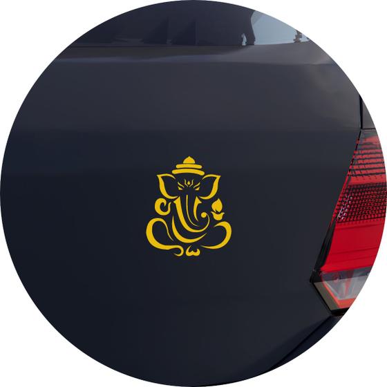 Imagem de Adesivo de Carro Ganesha Sabedoria Indu - Cor Verde