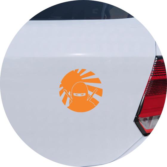 Imagem de Adesivo de Carro JDM Ninja Japones Sol Nascente - Cor Laranja