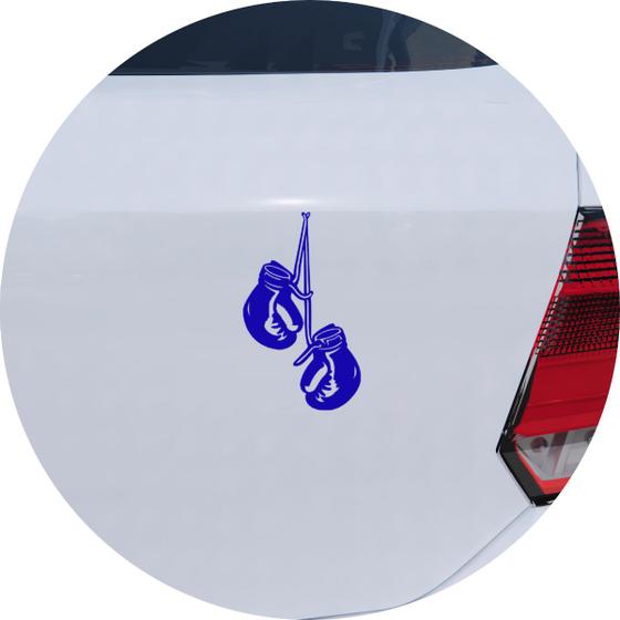 Adesivo de Carro Luvas De Boxe Penduradas - Cor Prata Menor preço em Adesivo de Carro Luvas De Boxe Penduradas - Cor Prata