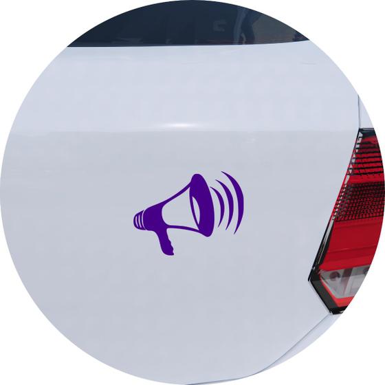 Imagem de Adesivo de Carro Megafone Falando - Cor Roxo