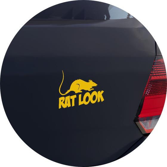 Imagem de Adesivo de Carro Rat Look Carro Antigo - Cor Rosa