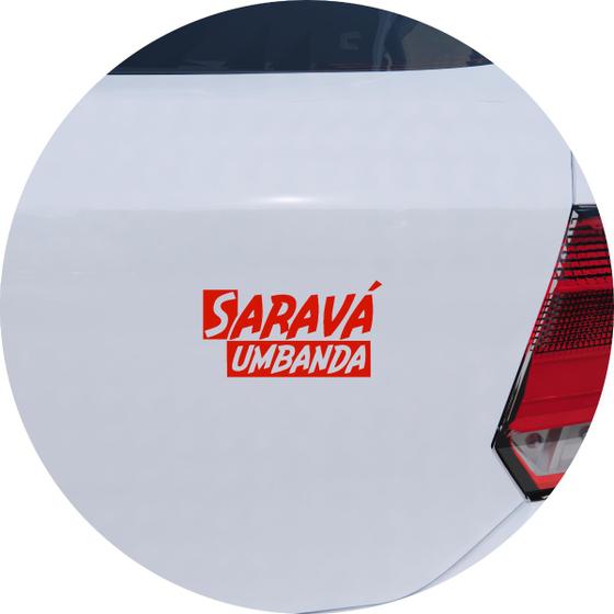 Imagem de Adesivo de Carro Saravá Umbanda