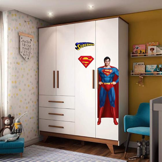 Imagem de Adesivo De Guarda Roupa Super Man