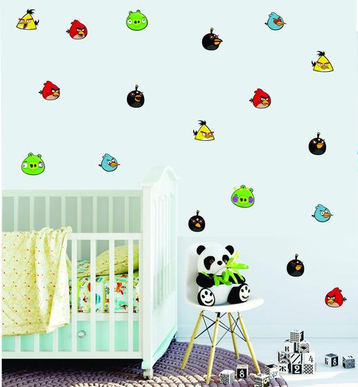 Imagem de Adesivo De Parede Angry Birds Miniaturas Aleatórias