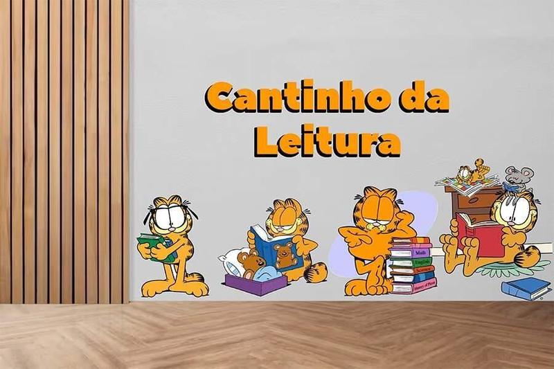 Imagem de Adesivo De Parede Cantinho Da Leitura - Garfield