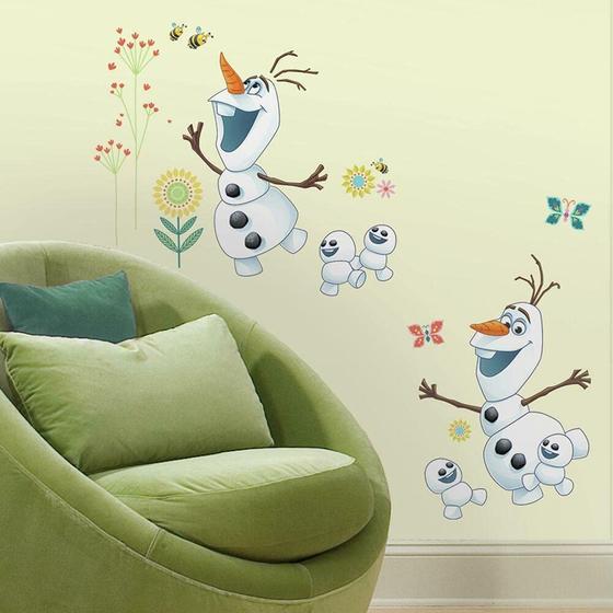 Adesivo de parede decorativo disney frozen olaf grande - RoomMates