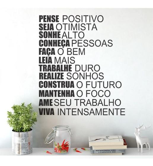 Imagem de Adesivo De Parede Decorativo Frase Dicas Para A Vida