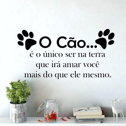 Imagem de Adesivo De Parede Decorativo Frase O Cão, Melhor Amigo