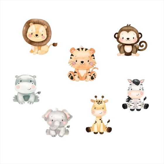 Adesivo de Parede Decorativo Infantil Safari Quarto Bebê Menor preço em Adesivo de Parede Decorativo Infantil Safari Quarto Bebê