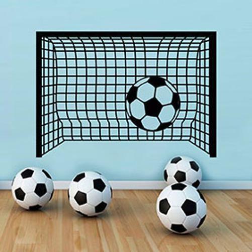 Imagem de Adesivo De Parede Esportes Futebol Gol - Grande 83X58Cm