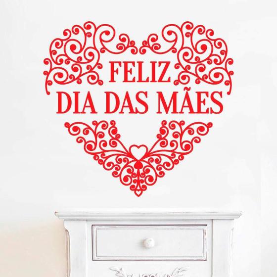 Imagem de Adesivo De Parede Feliz Dia Das Mães 6-Eg 107X98Cm