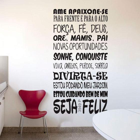 Imagem de Adesivo De Parede Frase Ame Apaixone-Se-M 40X75Cm