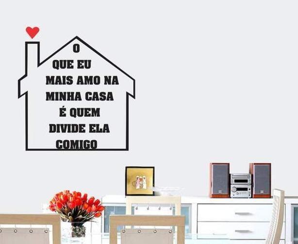 Imagem de Adesivo De Parede Frase O Que Eu Mais Amo-Es 100X119Cm