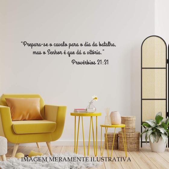 Imagem de Adesivo de Parede Frase Provérbios 21:13