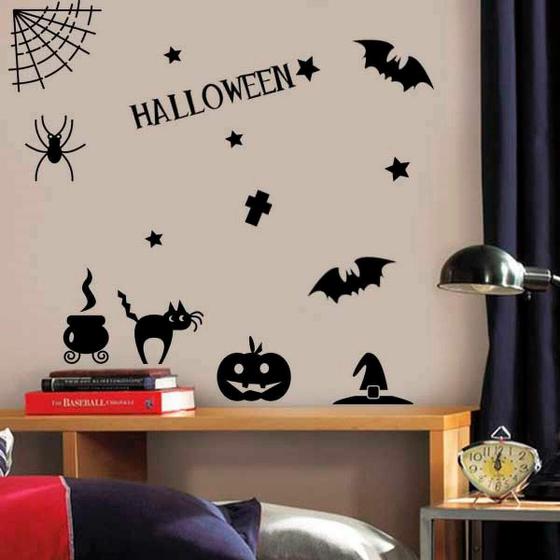 Imagem de Adesivo De Parede Halloween Cartela-M 60X60Cm