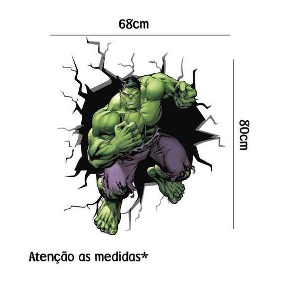 Imagem de Adesivo De Parede Incrível Hulk