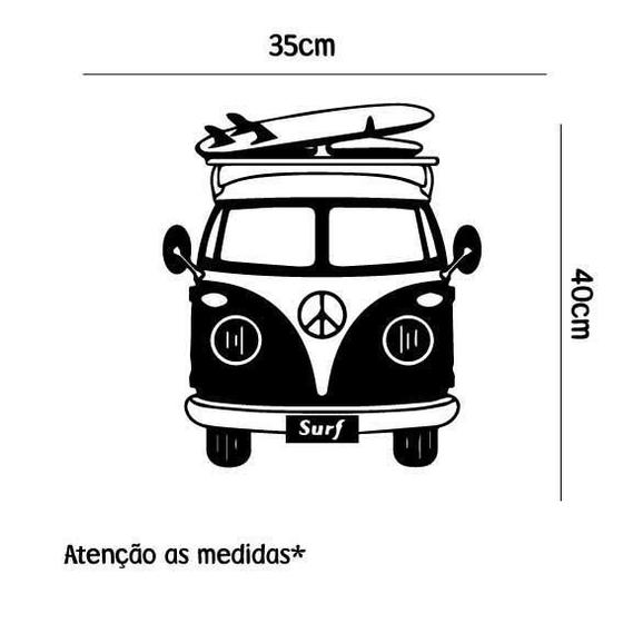 Imagem de Adesivo De Parede Kombi Mod3 - Atenção As Medidas